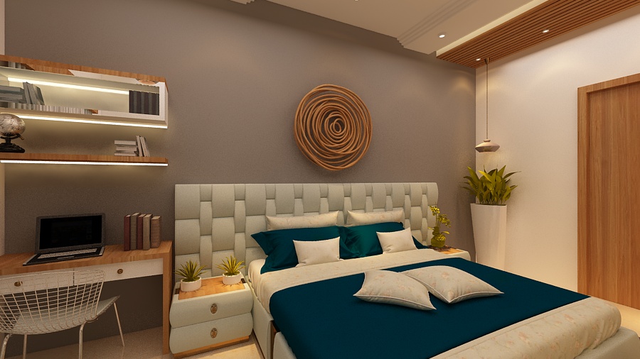 Luxury Bed Room Interior In Dhar